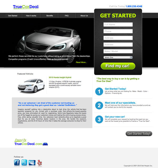 Car Brokers inc Microsite