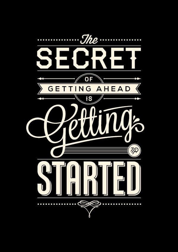 Typographic Illustrations of Motivational Sayings