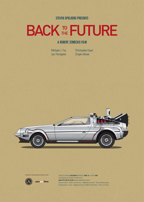 Famous Movie Car Posters