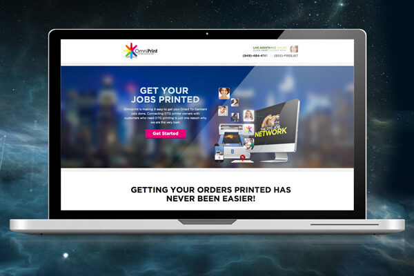New Omniprint International Landing Page