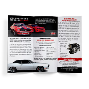 D&P Classics Tri-Fold Brochure